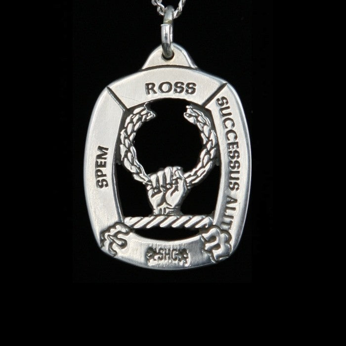 Ross Clan Crest Pendant - large Scot Jewelry Charms & Pendants