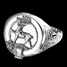 Load image into Gallery viewer, Scott Clan Crest Signet Ring - celtic sides Scot Jewelry Rings
