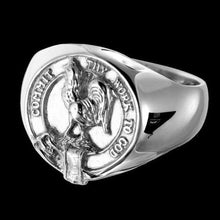 Load image into Gallery viewer, Sinclair Clan Crest Signet Ring Scot Jewelry Rings
