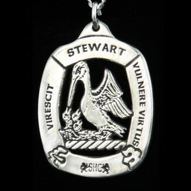 Stewart Clan Crest Pendant - large Scot Jewelry Charms & Pendants