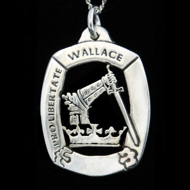 Wallace Clan Crest Pendant - large Scot Jewelry Charms & Pendants