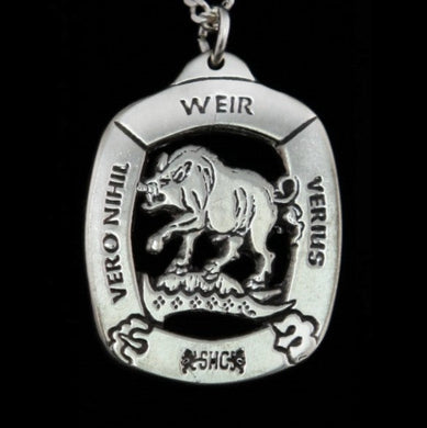 Weir Clan Crest Pendant - large Scot Jewelry Charms & Pendants